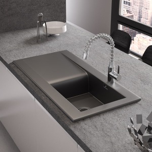 ceramic kitchen sink size